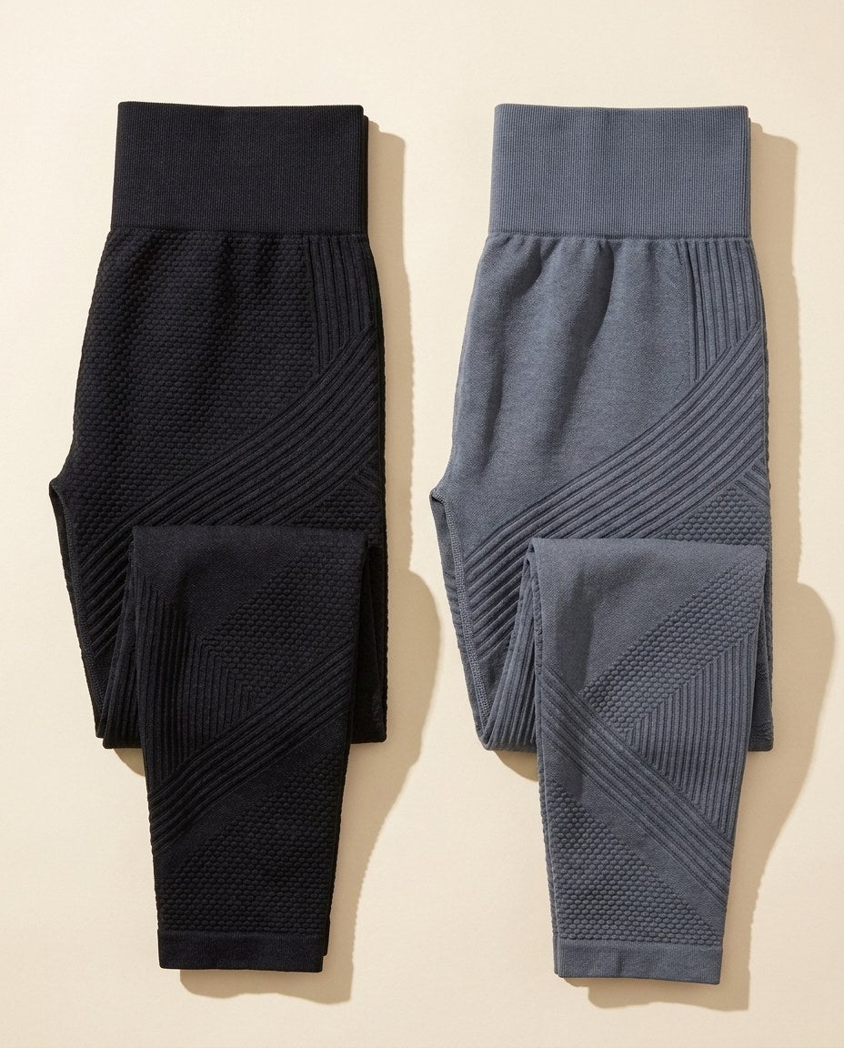 Thivelle leggings in Black and Slate Grey